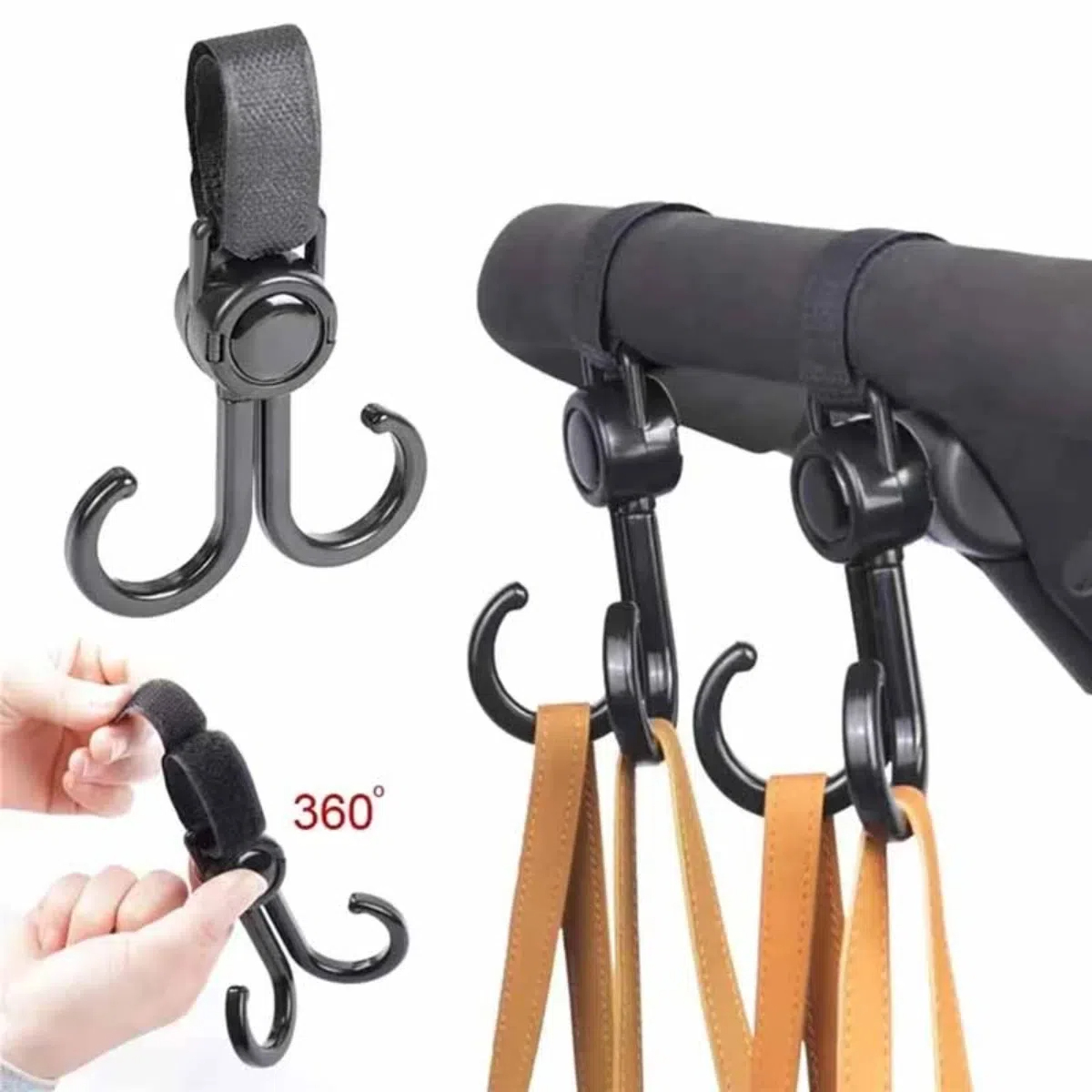 Rotatable Double Hooks Baby St - Travel Accessories For Baby 评论和价格
