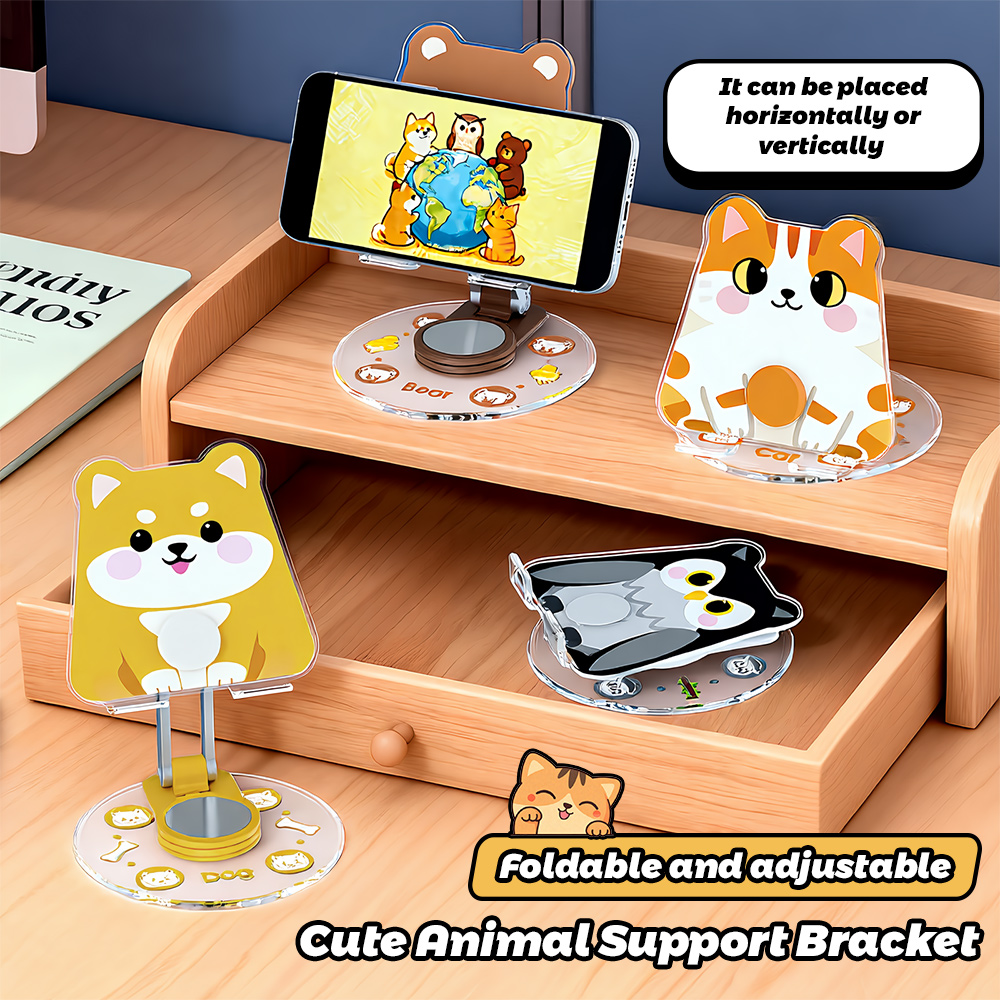 Cute Animal Phone Stand 360 Ro - Travel Accessories Online 评论和价格