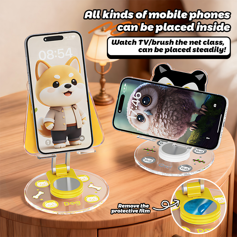 Cute Animal Phone Stand 360 Ro - Travel Accessories Online 评论和价格