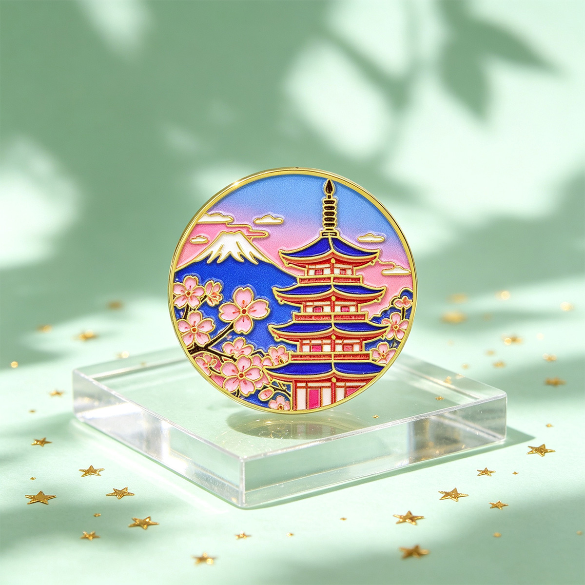 Japanese Cherry Blossom Enamel - Travel Accessories For Japan 评论和价格