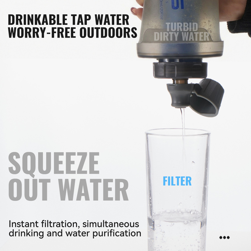 WRELS Soft Water Bottle with F - Water Bottle Collapsible 评论和价格