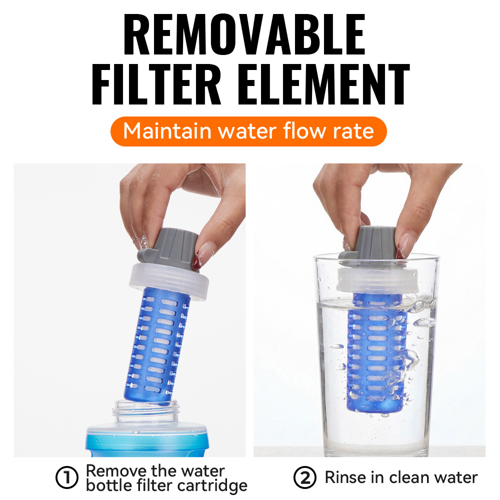WRELS Soft Water Bottle with F - Water Bottle Collapsible 评论和价格
