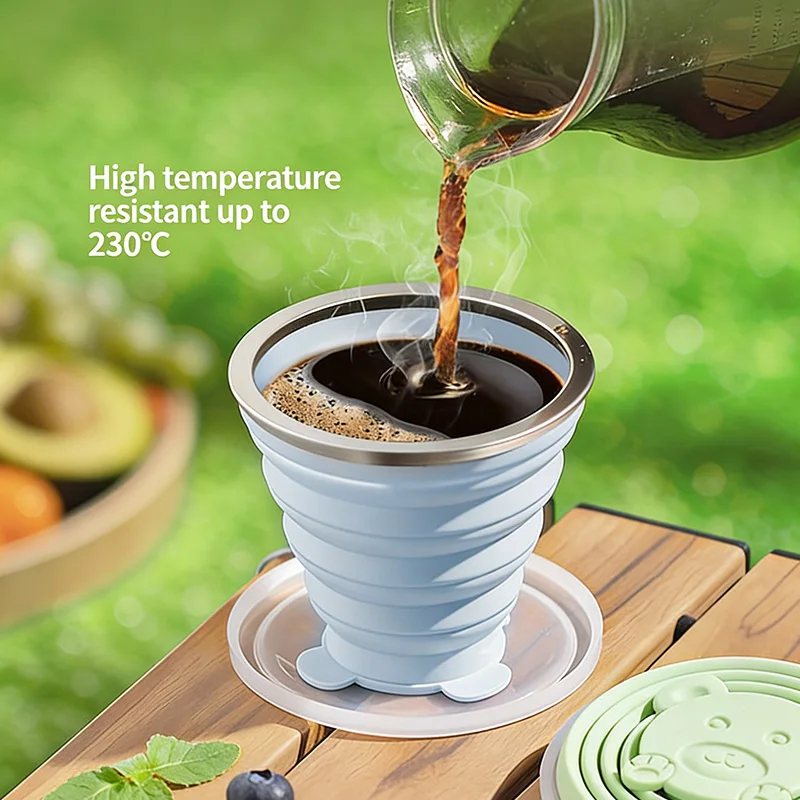 Portable Foldable Silicone Cup - Water Bottle Collapsible 评论和价格