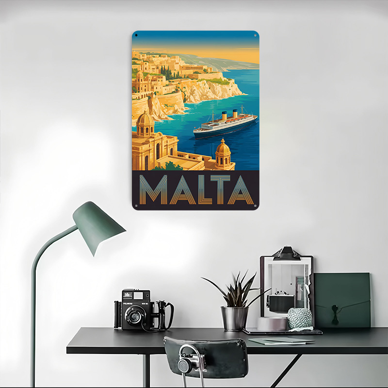 Malta Travel Metal Poster Cust - Travel Accessories Malta 评论和价格