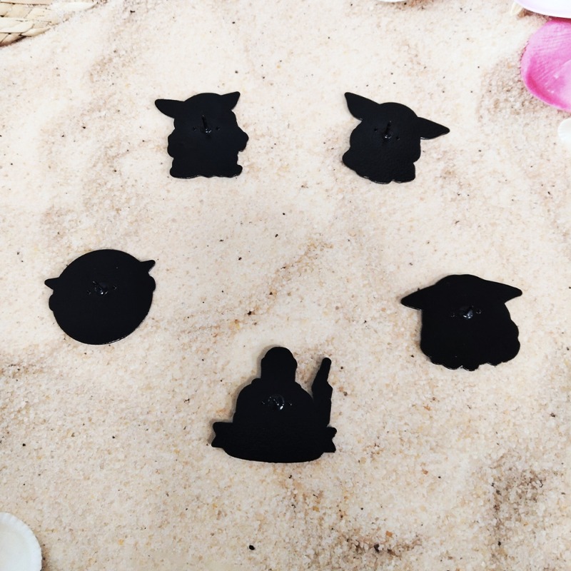 5pcs Cute cartoon Yoda badge s - Travel Accessories Cute 评论和价格