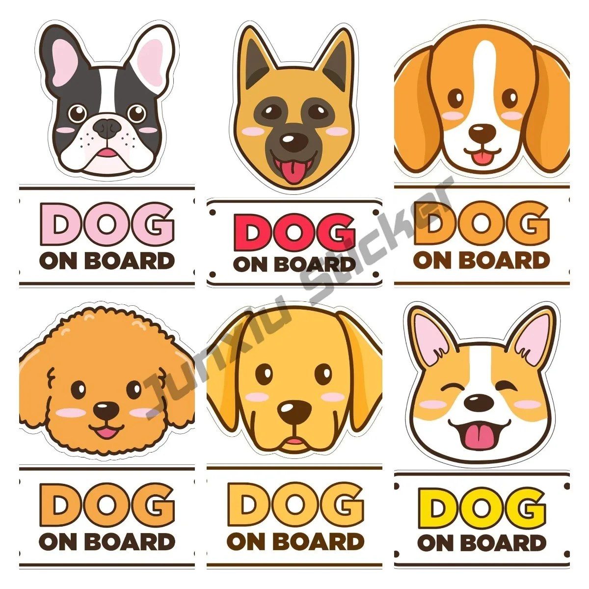 Dog on Board Car Sticker Bumpe - Travel Accessories Online 评论和价格