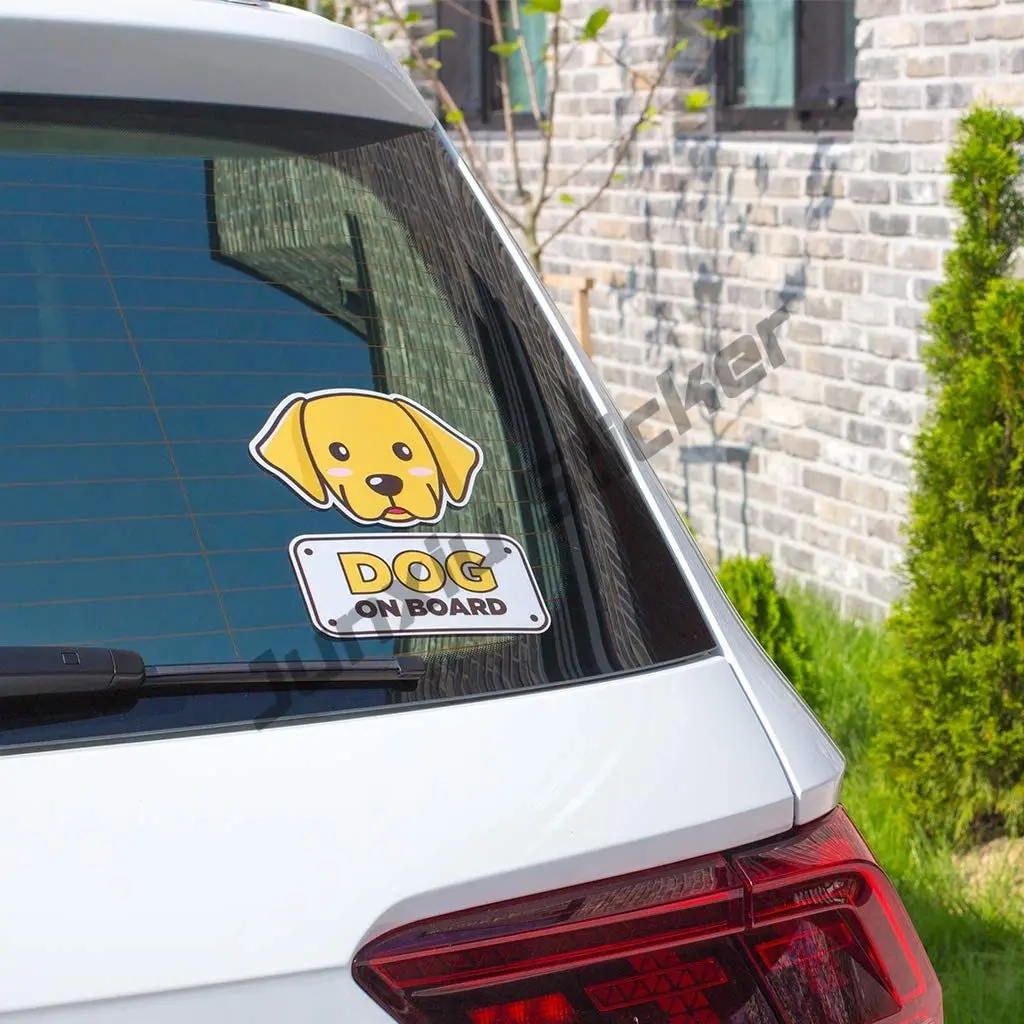 Dog on Board Car Sticker Bumpe - Travel Accessories Online 评论和价格