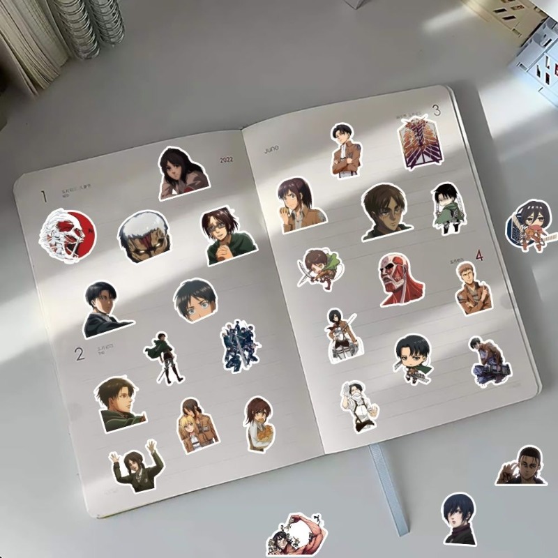 60Pcs Attack on Titan Anime St - Travel Accessories Cute 评论和价格