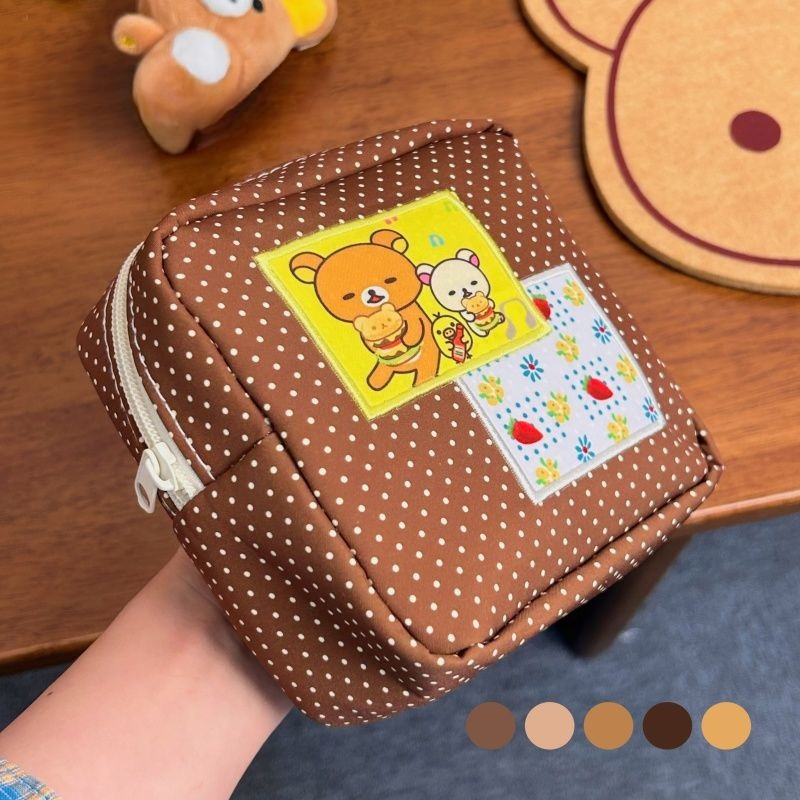 Kawaii Rilakkuma Brown Polka D - Travel Accessories Cute 评论和价格