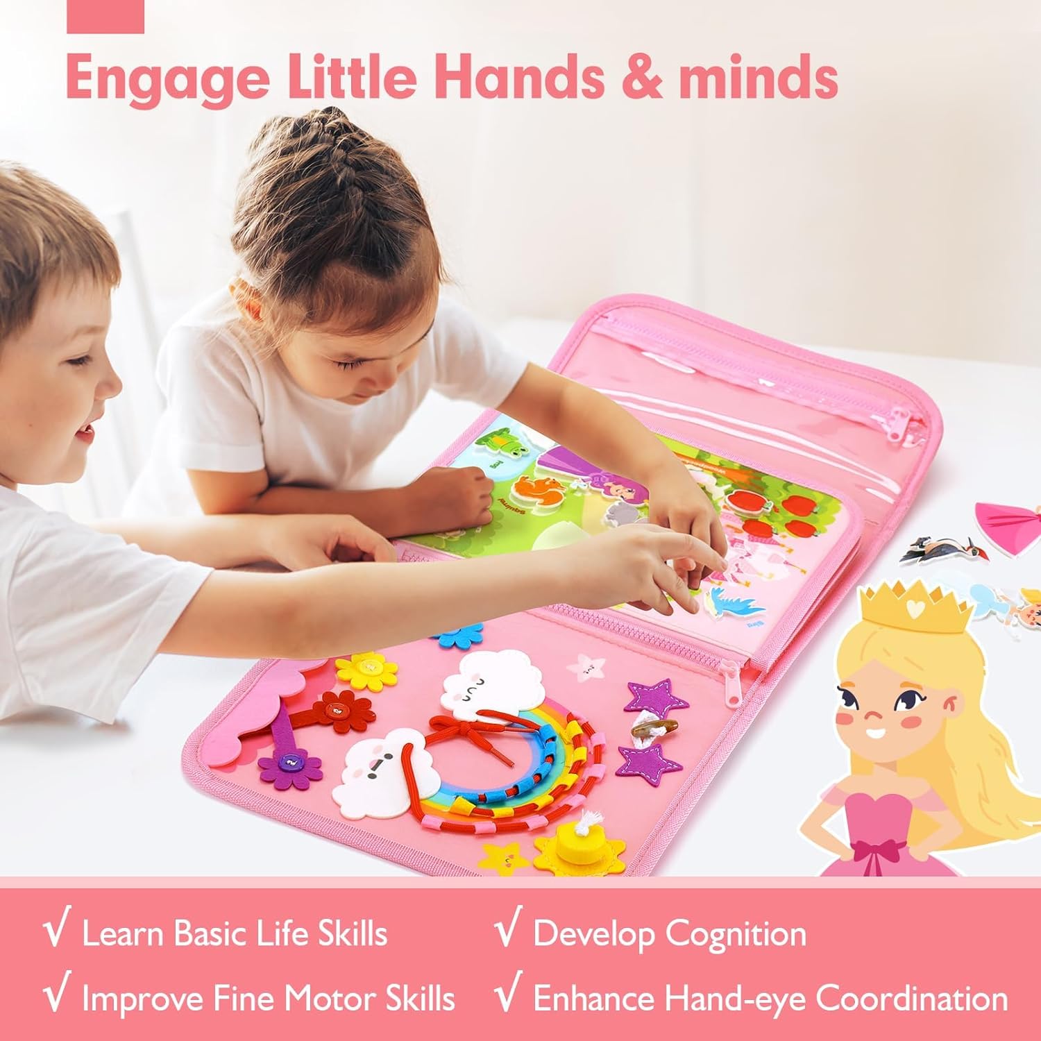 Toddler Busy Board Toys Montes - Travel Accessories For Baby 评论和价格